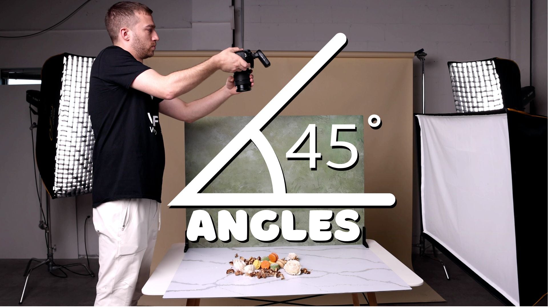 Food photography angles