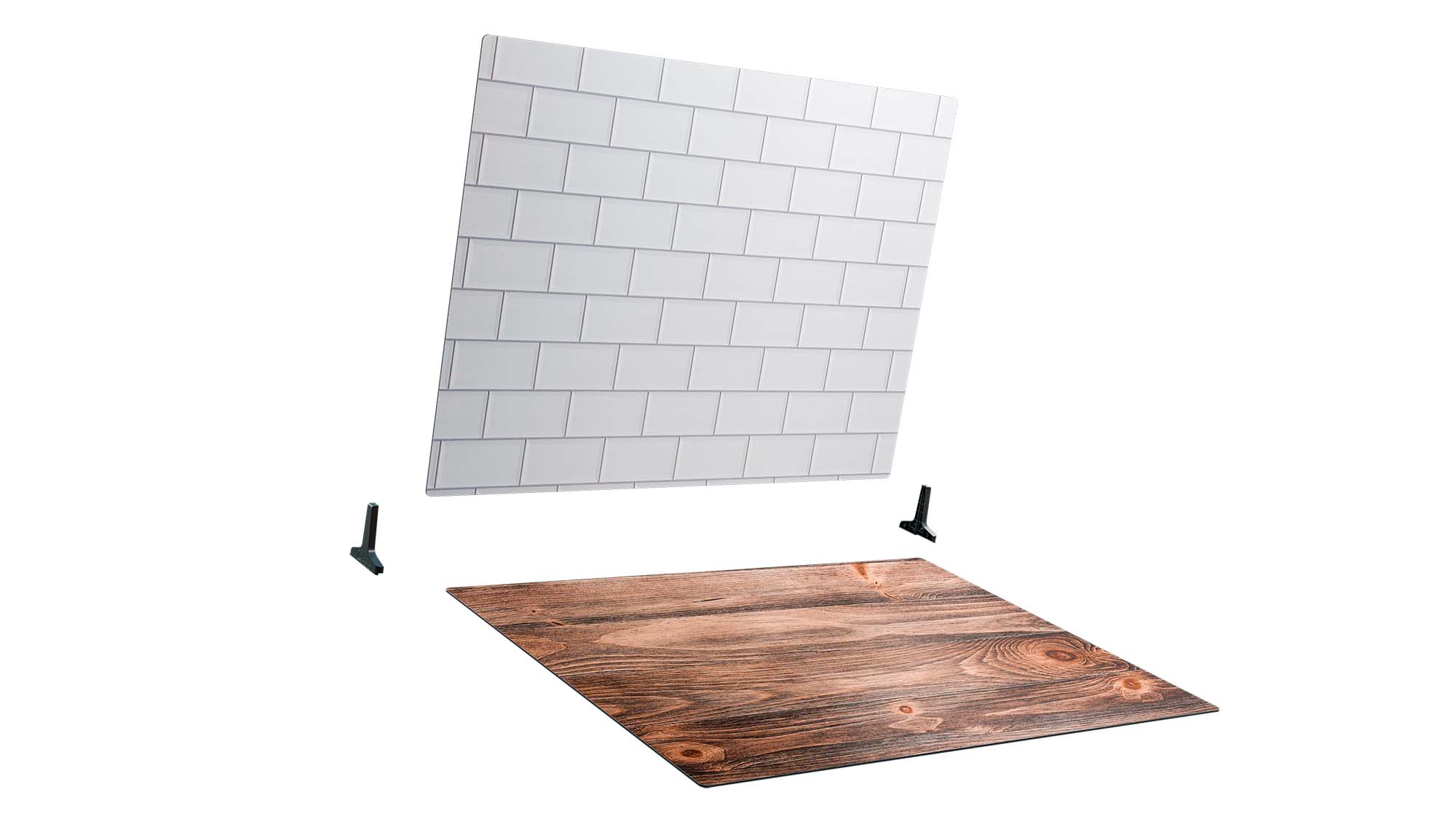 White Wood Backdrop Wooden Board Photography Faux Panel Flat