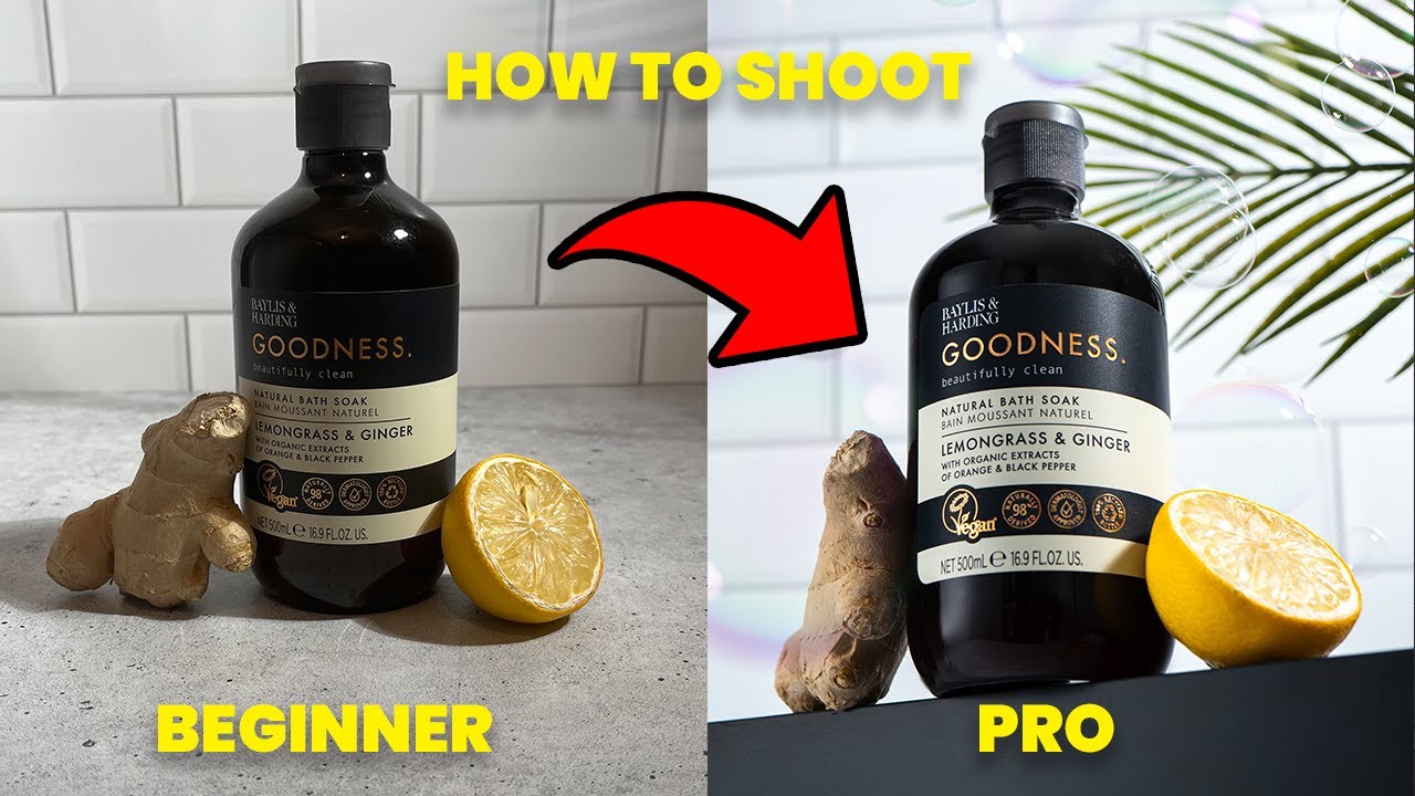 Professional product photography using two lights.