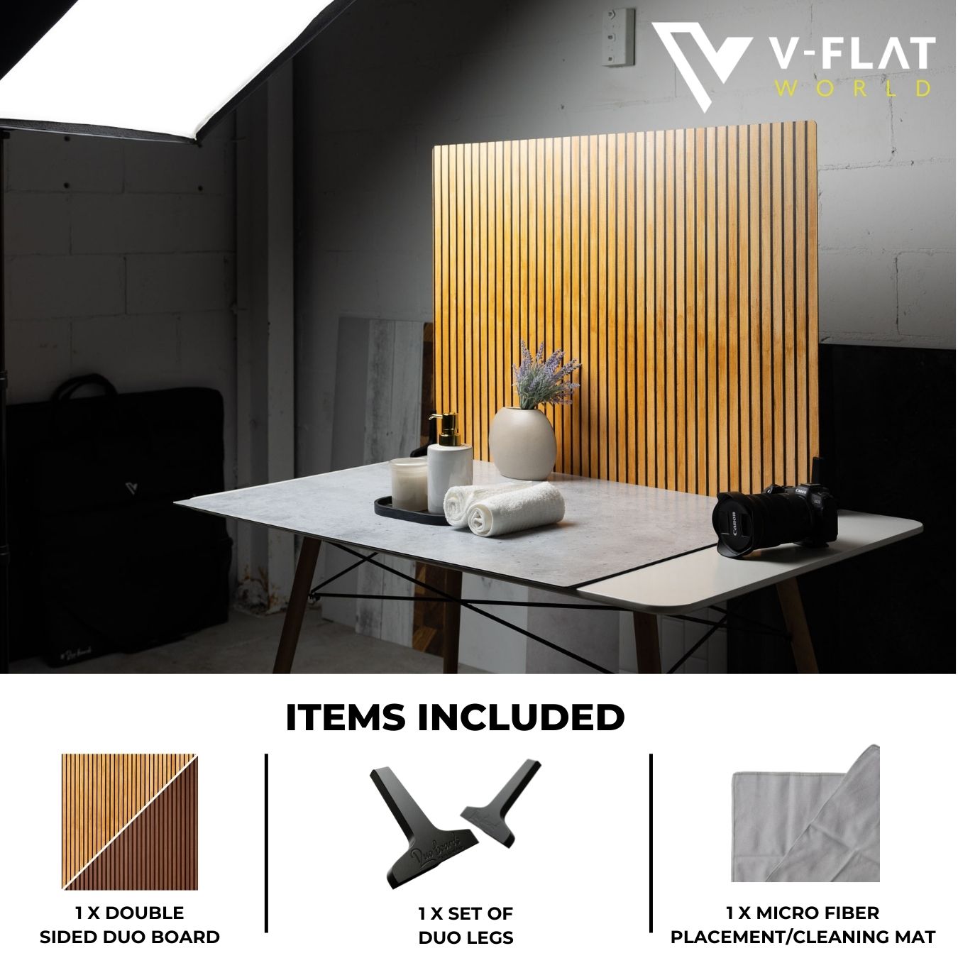 Wood Slats Light/Wood Slats Dark - XL