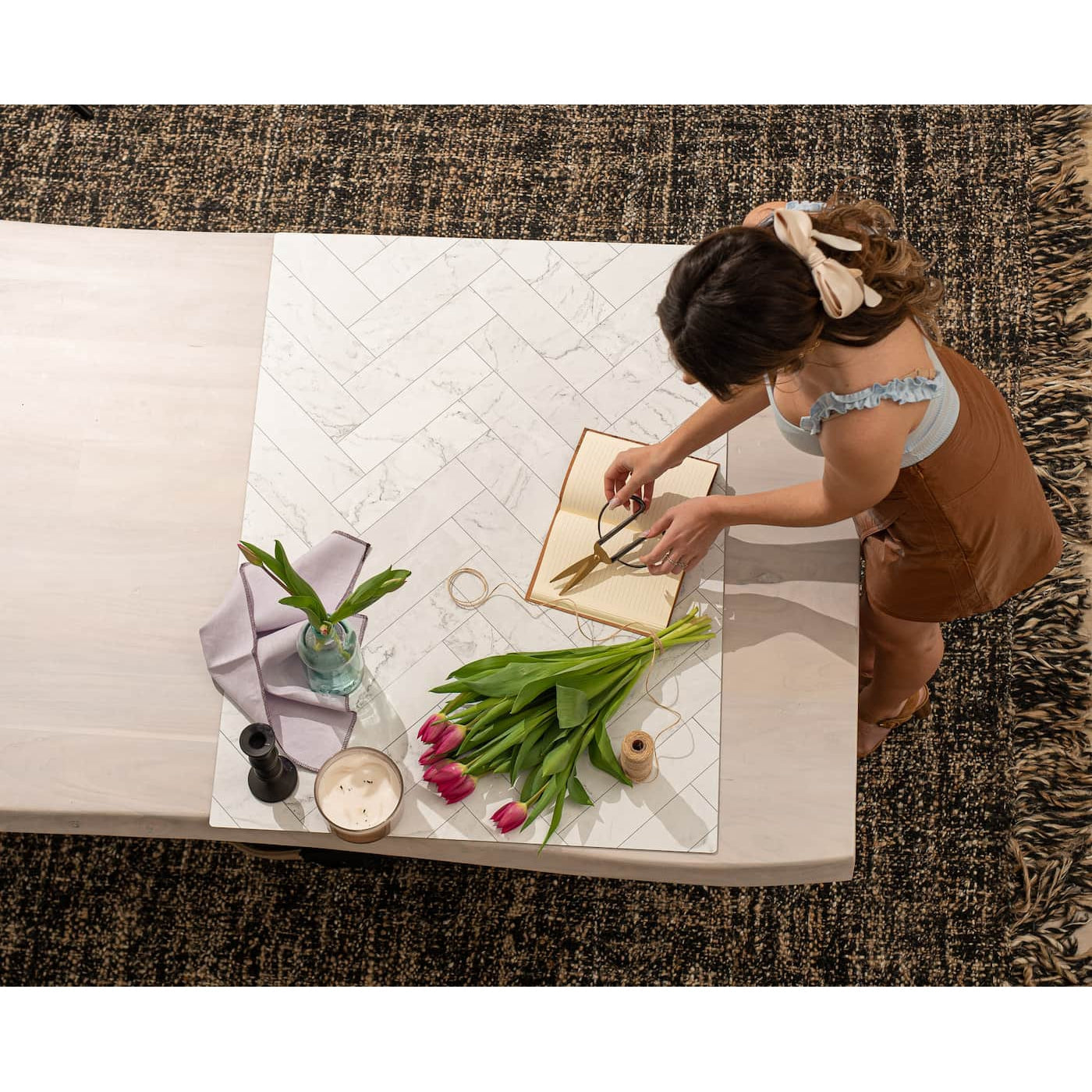 Zigzag Marble White/Zigzag Marble Black - XL