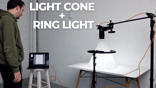 Using The Light Cone With a Ring Light For Jewelry Photography