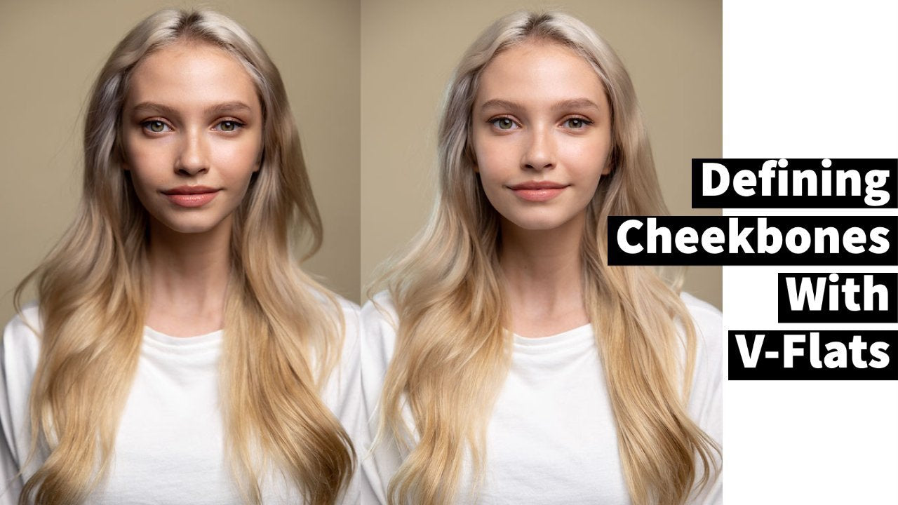 Defining Cheekbones in Photography with V-Flats-V-Flat World