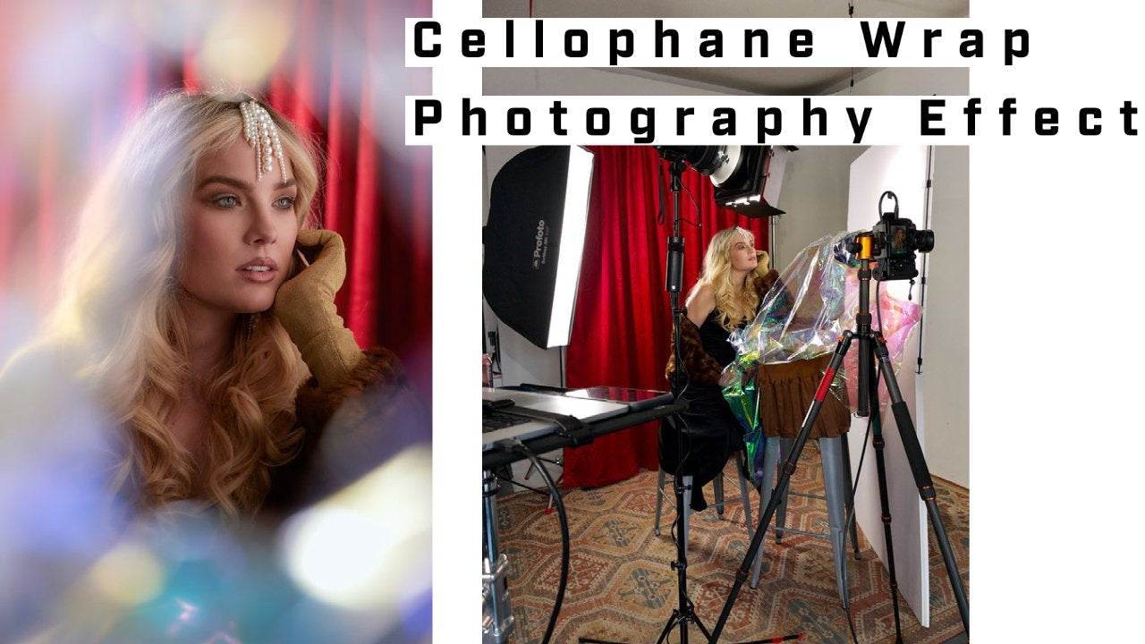 Cellophane wrap photography effect video