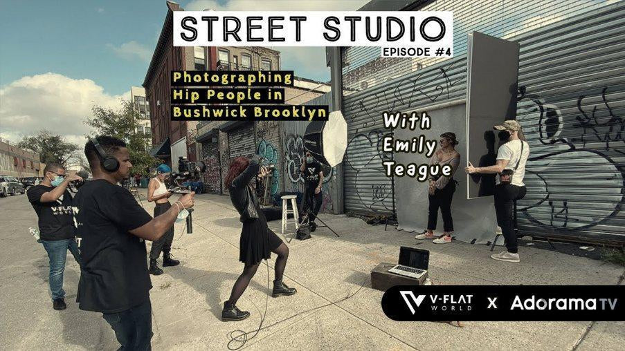 Video cover photo for "Street Studio" series, episode 4, "Photographing Hip People in Bushwick, Brooklyn."