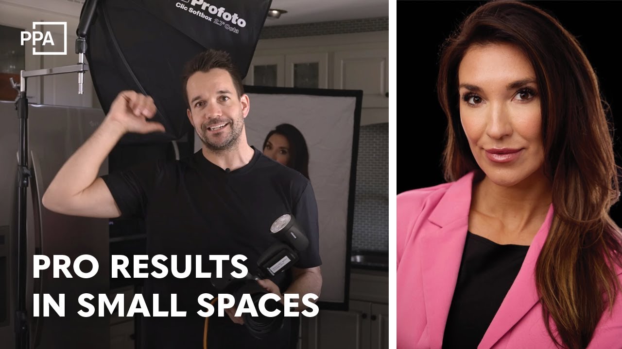 Video cover image of Jeff Carpenter's tips for shooting headshots in small spaces.