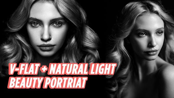 How to shoot a stunning beauty photo with just a V-Flat and natural light | Lindsay Adler