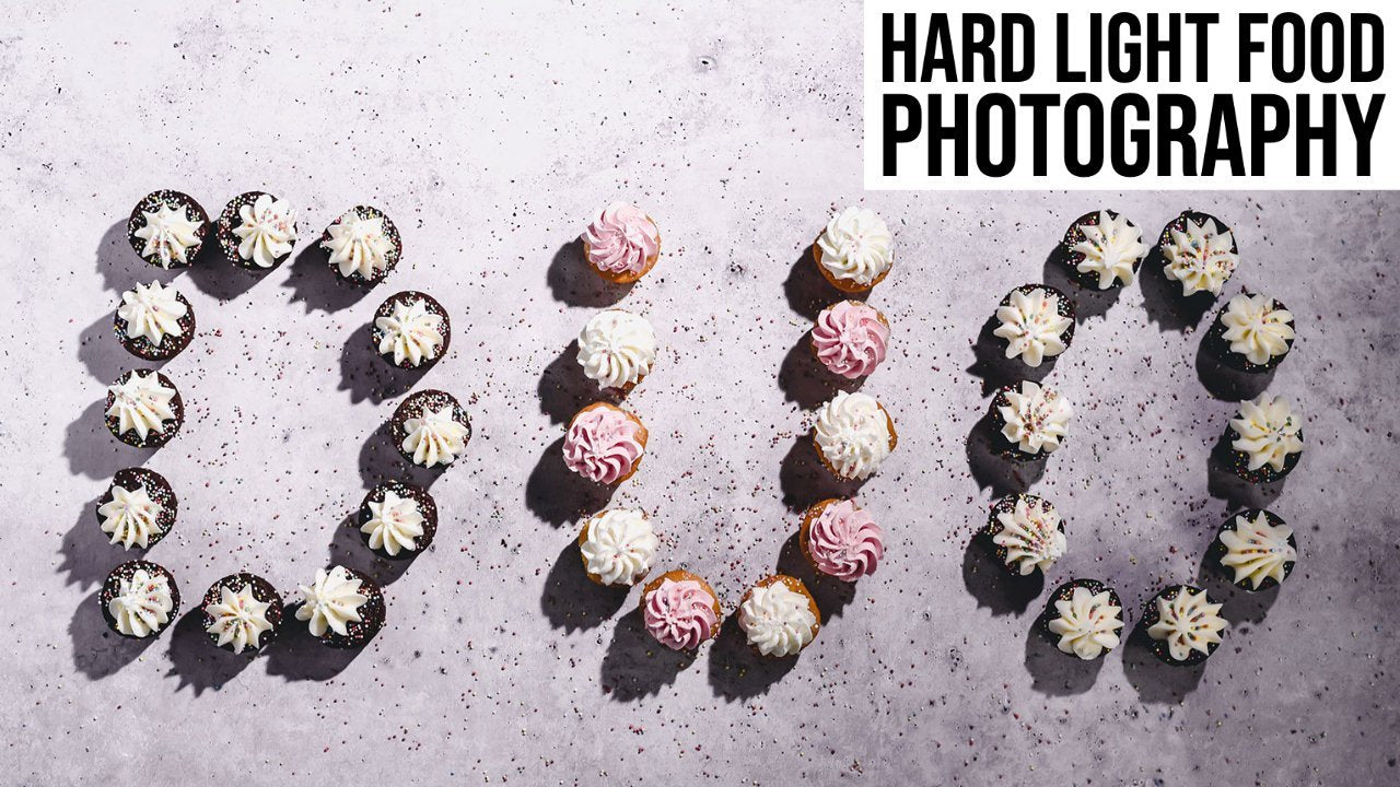 Shooting Cupcakes With Hard Light | Food Photography | Duo Boards | Monique Sourinho-V-Flat World