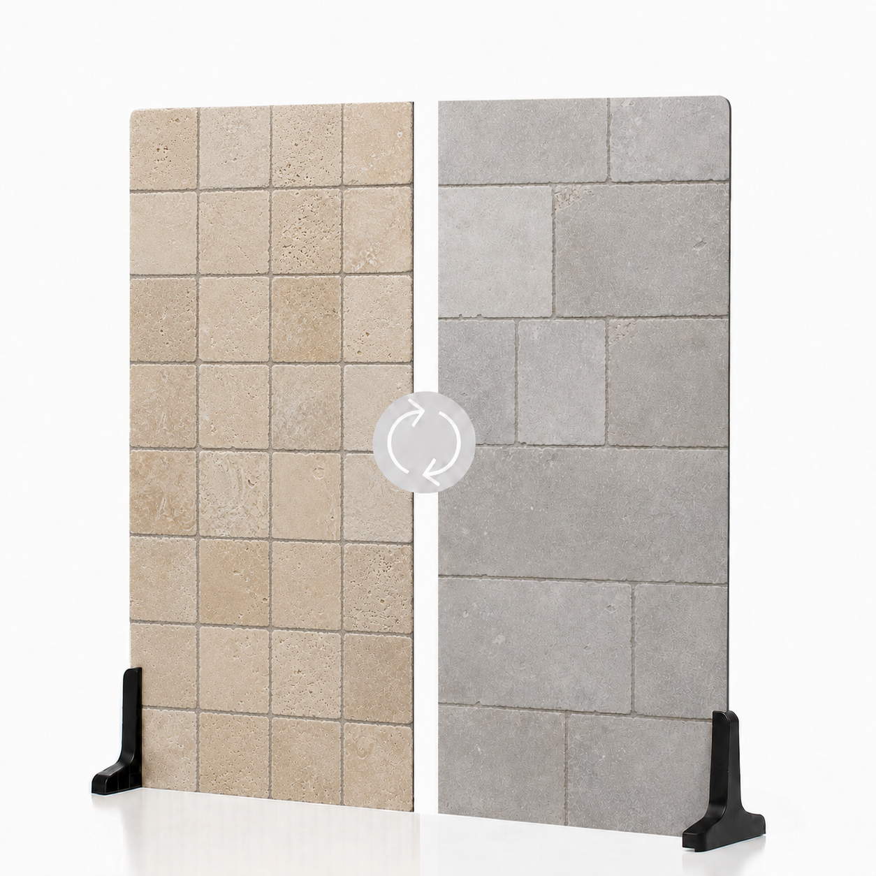 Antique Limestone Travertine / French Gray Limestone Ashlar