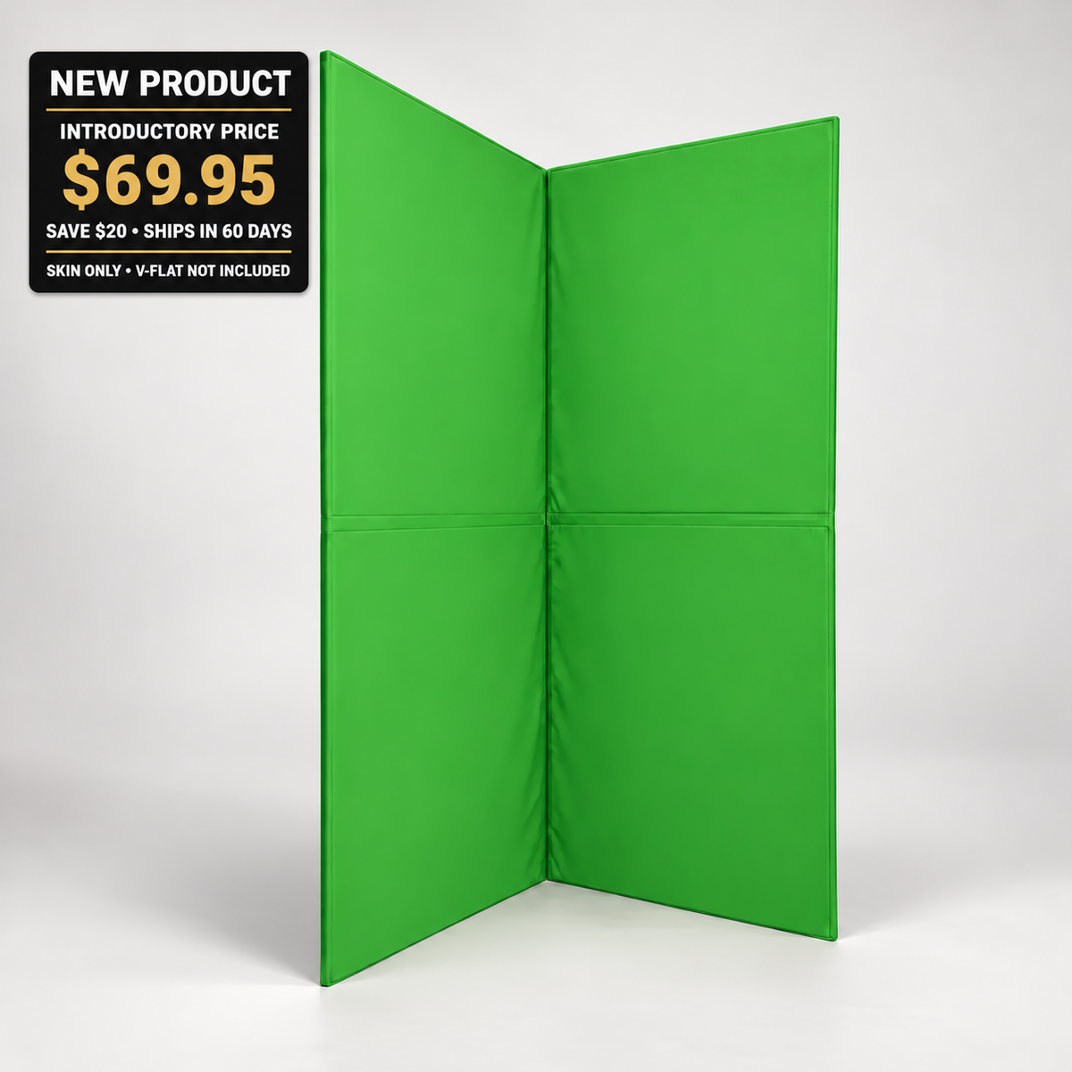 V-Flat Green Screen Skin for video calls and content creation