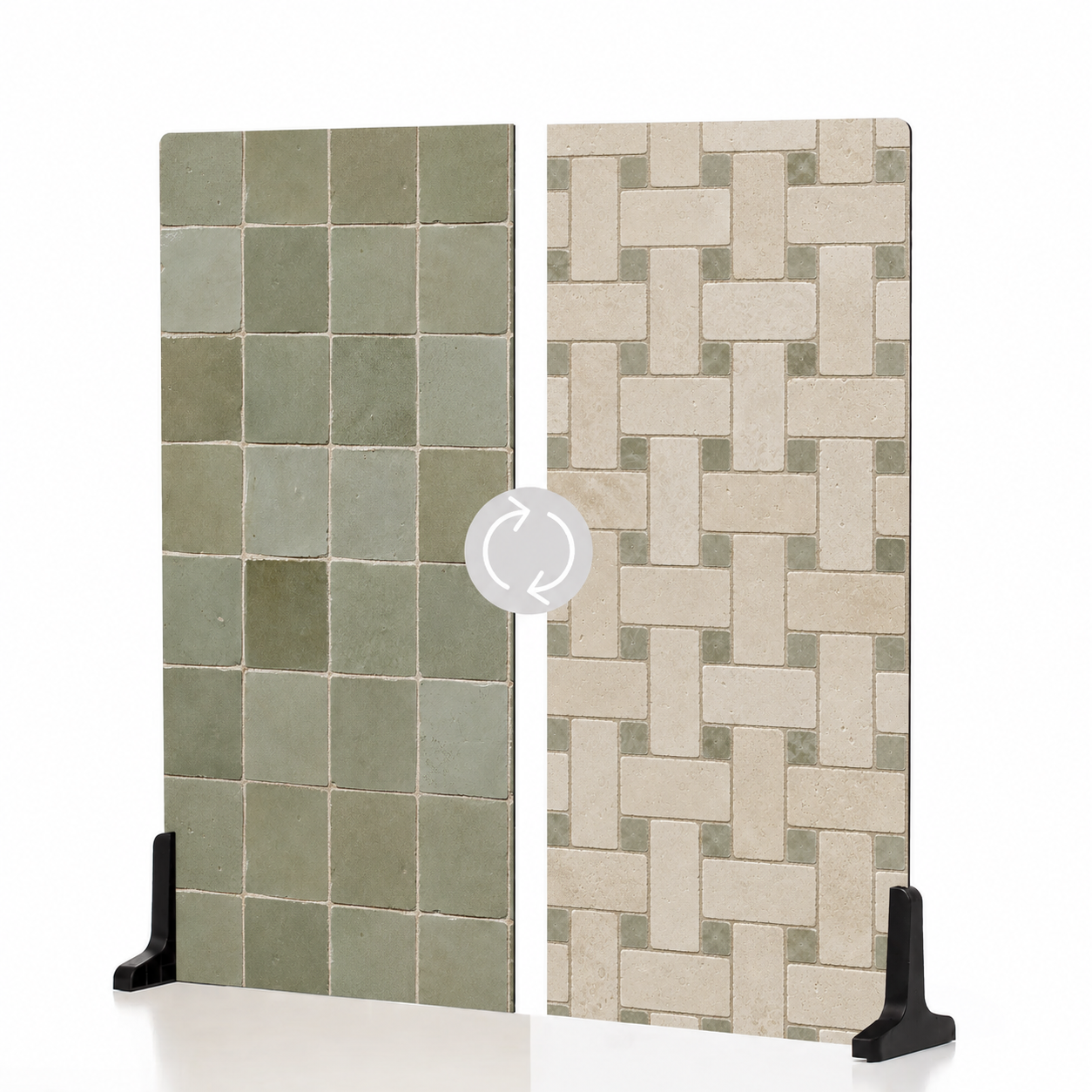Mosaic Muted Sage / Mosaic Ivory & Sage