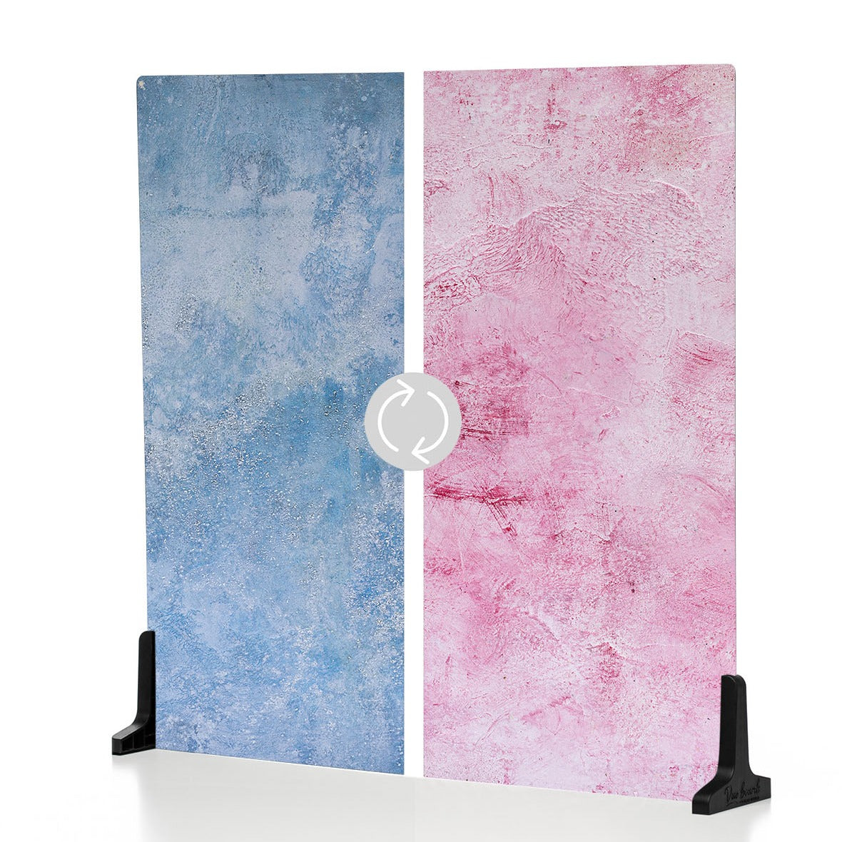 Plastered Pink/Barn Door Blue - 24 x 24 Inch Backdrop