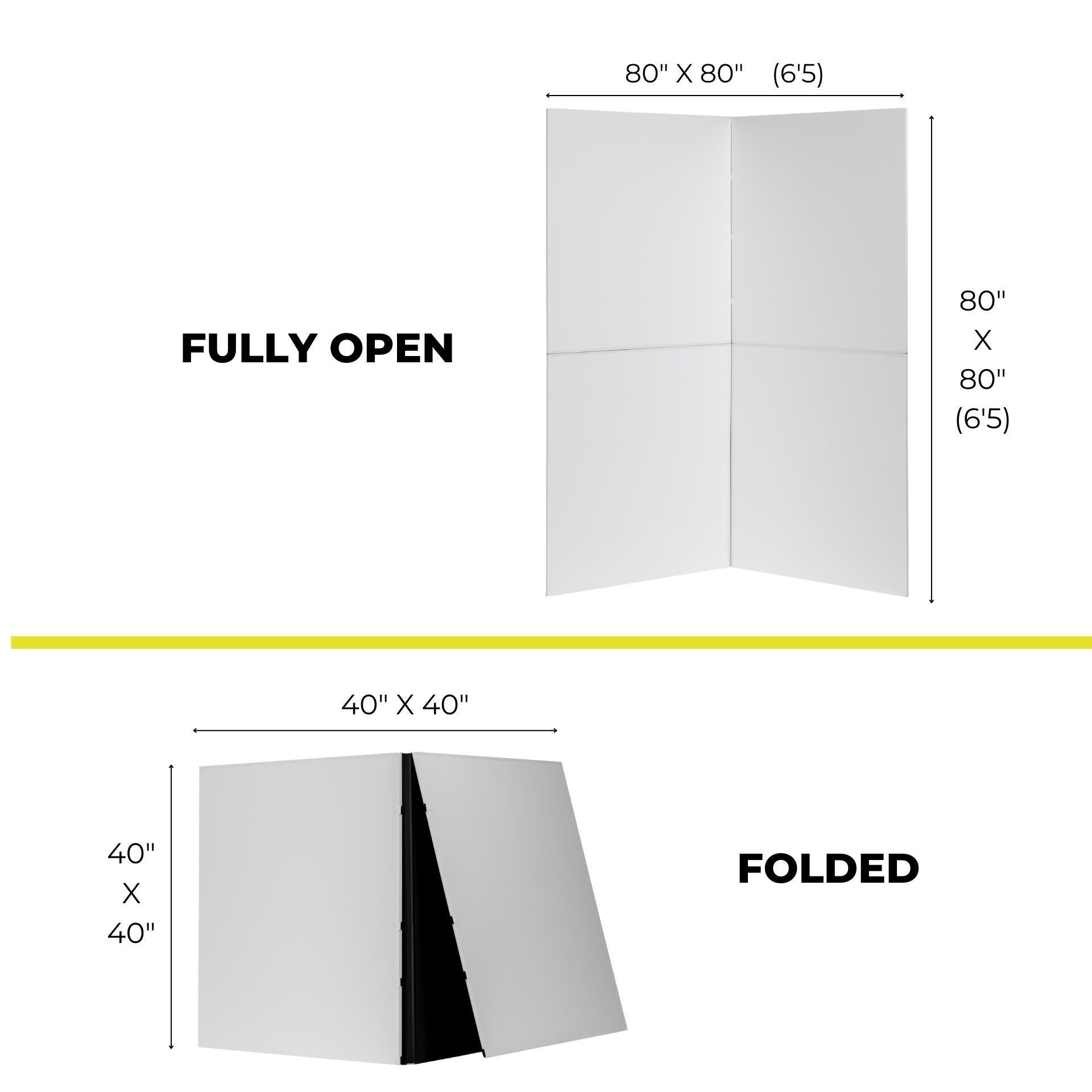 Foldable V-Flat (Black/White)
