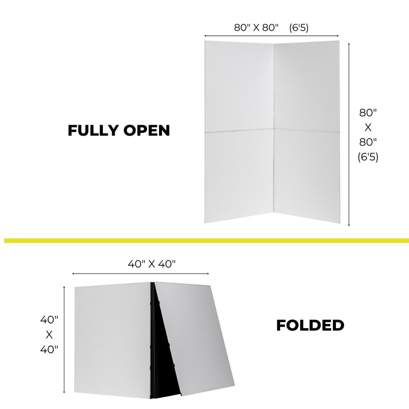 Foldable V-Flat (Black/White) - Set of 2