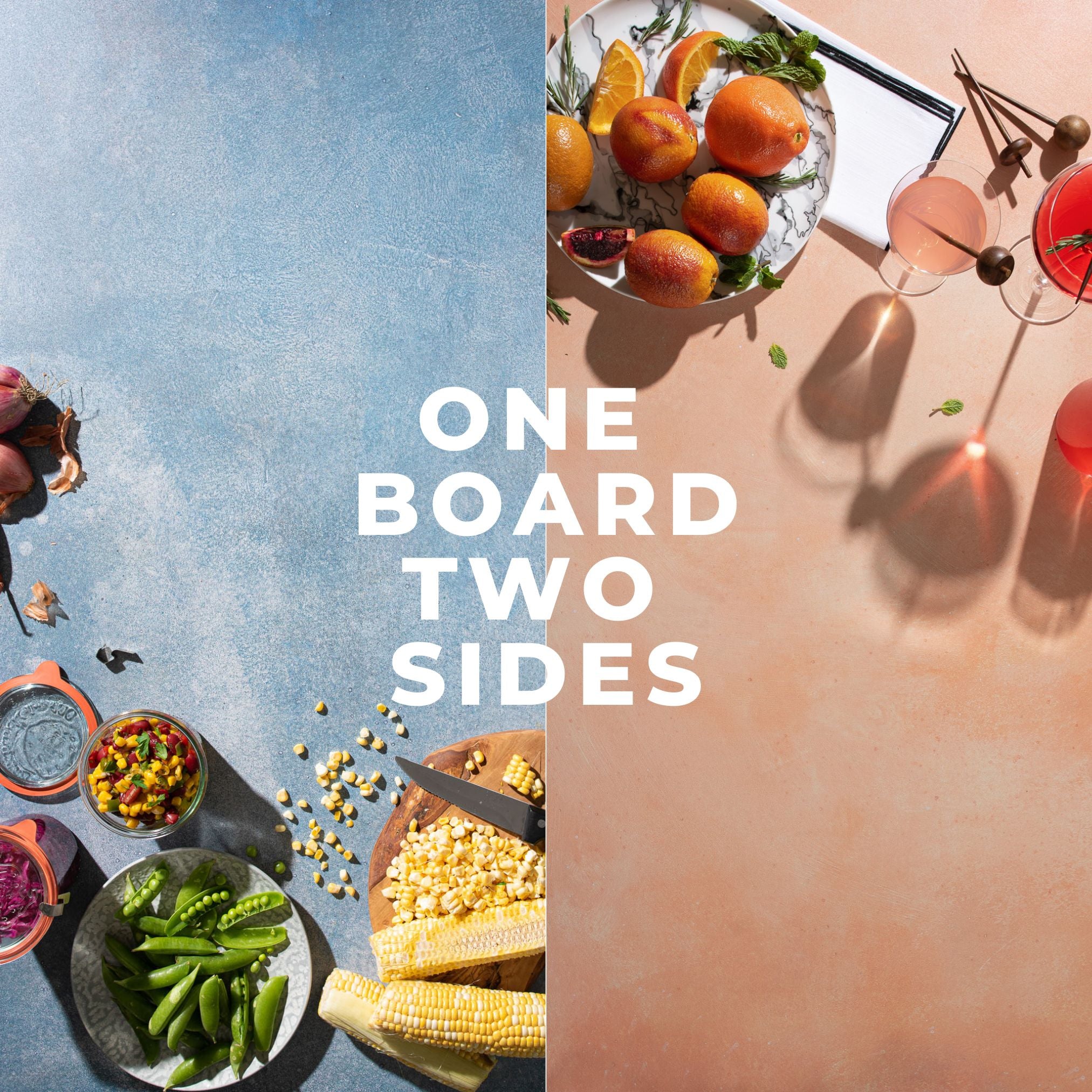 Double Sided Food Photography Backdrops sold - Hand painted - Mdf Board