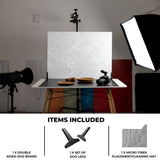 Zigzag Marble White/Zigzag Marble Black - XL